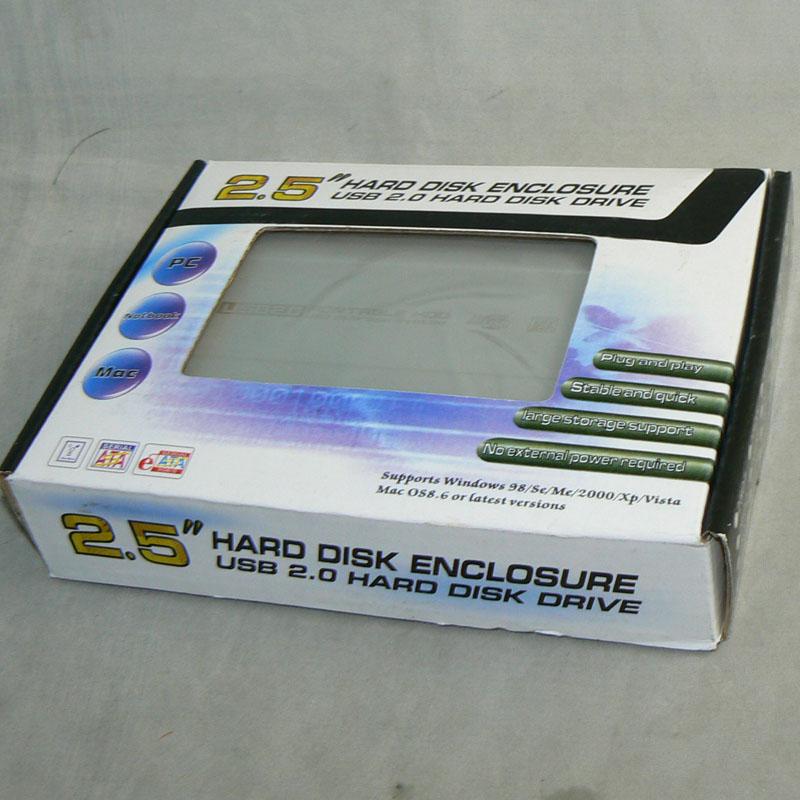 2.5'' hard disk enclosure USB 2.0 hard disk drive